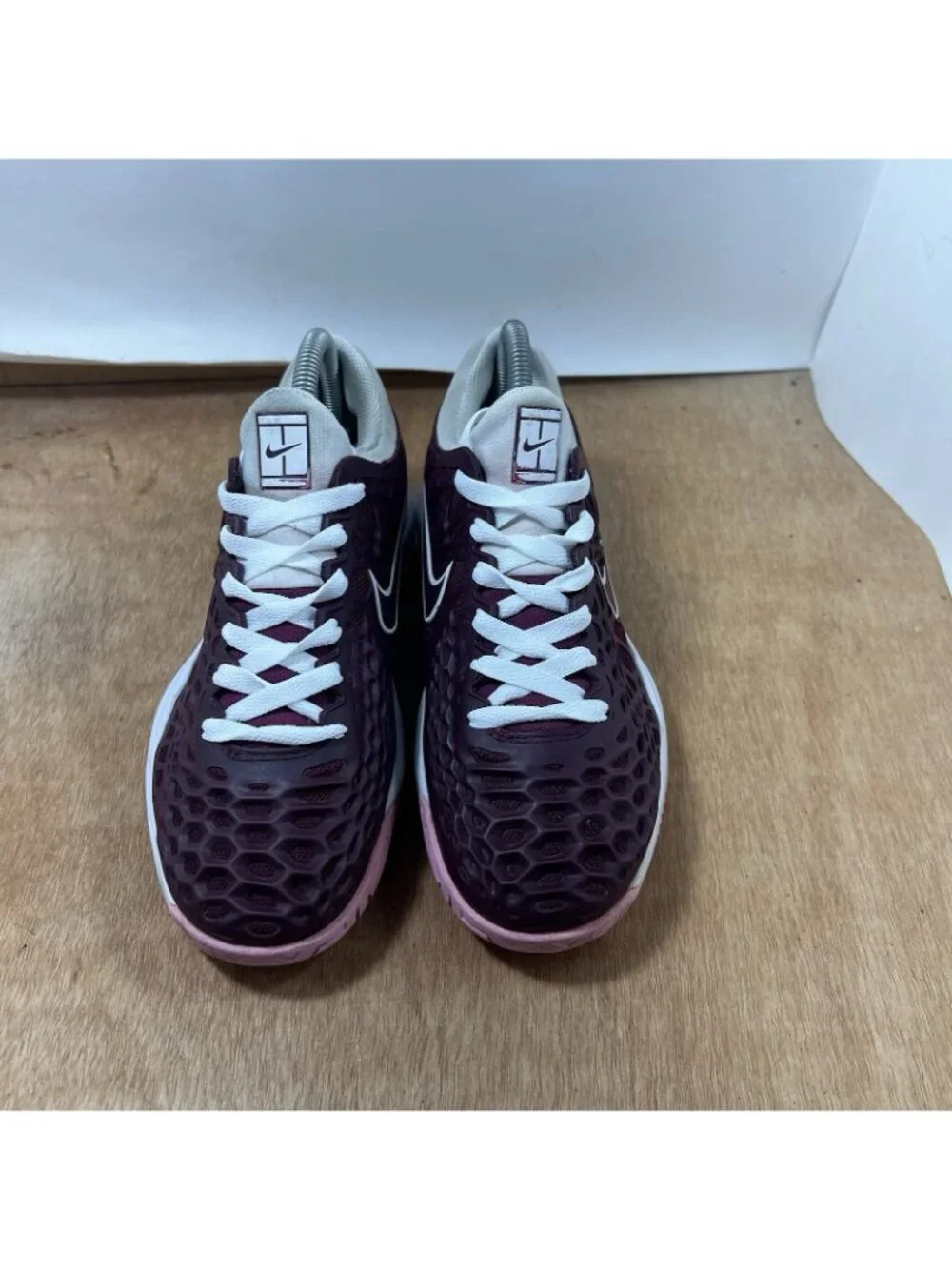 Nike Zoom Cage 3 Hard Court Women 8.5 Tennis Running Shoes Red Pickleball